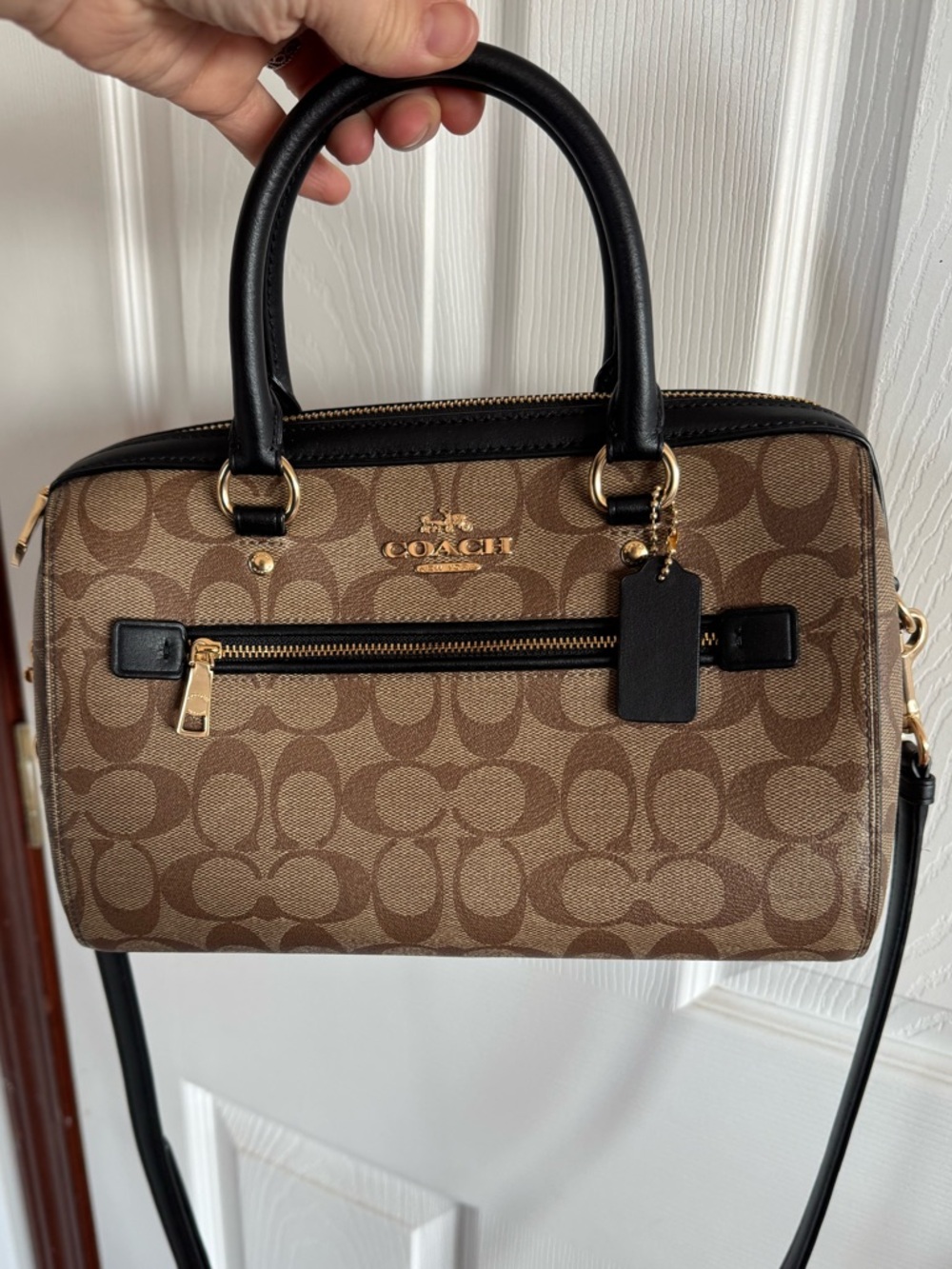 Coach Rowan Satchel in Signature Canvas